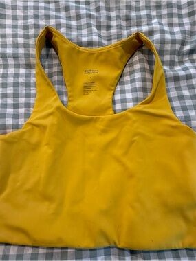 girlfriend collective Paloma Racerback Sports Bra in Citrine
